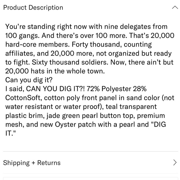 ⭐️NIB Limited Edition Goorin Brothers “Dig It” Oyster Trucker Hat - Picture 8 of 9